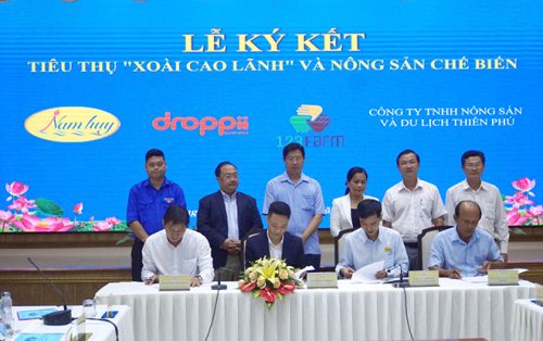 Droppii ký kết tiêu thụ Xoài Cao Lãnh và nông sản chế biến với doanh nghiệp địa phương