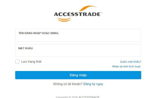 Hướng dẫn đăng ký Accesstrade