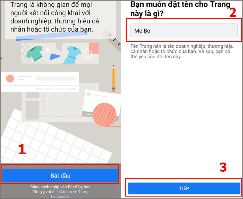 đặt tên trang Facebook