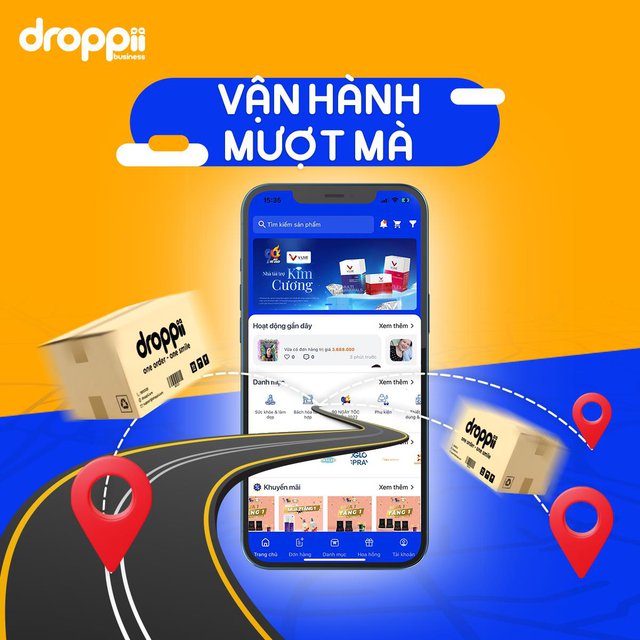 droppii vận hành mượt mà