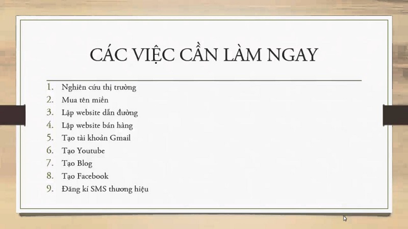 Lập kế hoạch bán hàng online tại nhà