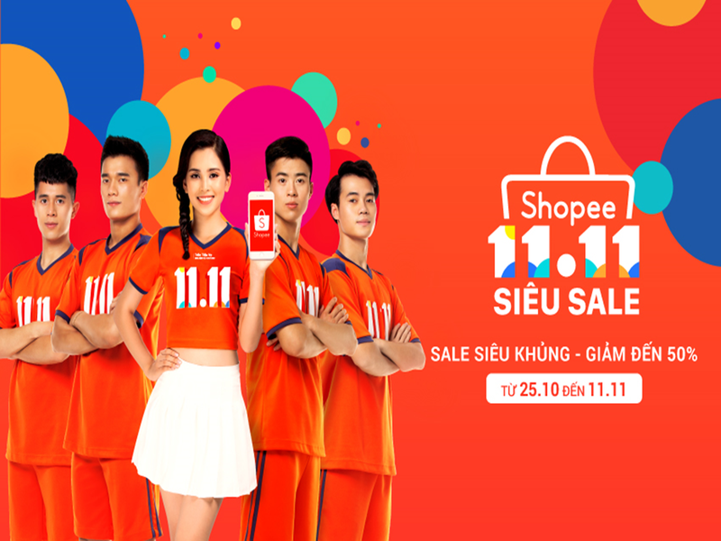 Kích thước banner thương hiệu trên Shopee có kích thước 1200x450px. 