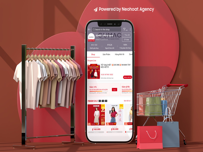 Tối ưu hồ sơ của shop trên Shopee để tăng follow Shopee