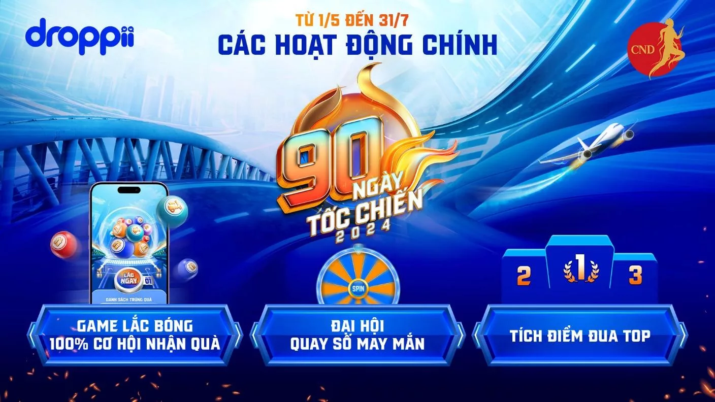 Droppii họp báo công bố 90 ngày tốc chiến