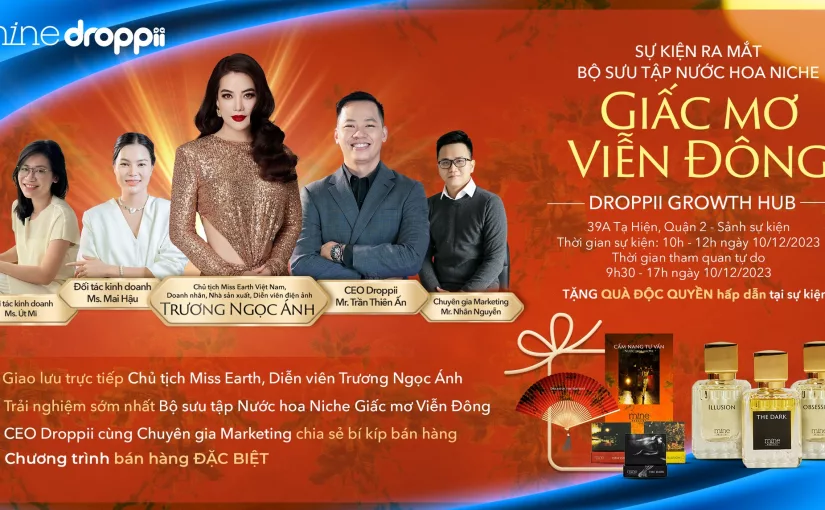 Trương Ngọc Ánh tham gia sự kiện ra mắt sản phẩm Nước hoa niche MINE tại Droppii