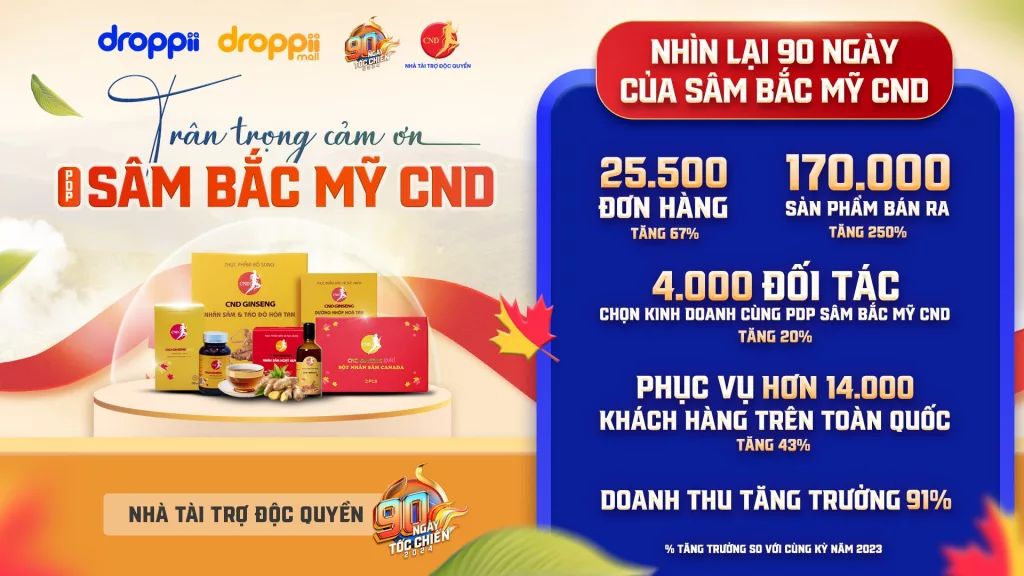 Nhà tài trợ độc quyền 90 Ngày tốc chiến 2024 - PDP Sâm Bắc Mỹ CND