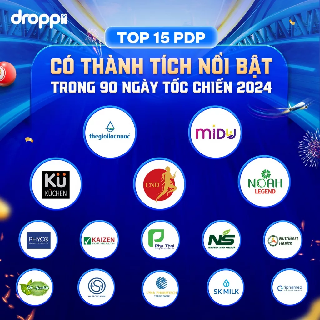 Top 15 PDP có thành tích nổi bật 90 ngày tốc chiến 2024